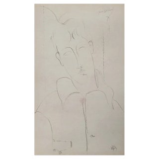 Amedeo Modigliani, Woman, Limited Edition Lithograph, Early 20th Century For Sale