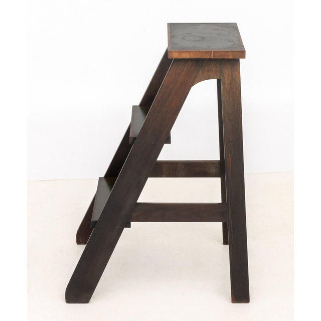 Late 20th Century Arts and Crafts Style Library Step Ladder For Sale - Image 5 of 7