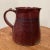 French Country Mid 20th Century Vintage Original Zappa Burgundy Glazed Earthenware Pitcher Art Pottery Montrose, Colorado For Sale - Image 3 of 12
