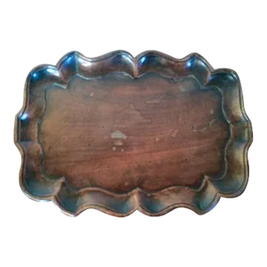 1790 George III Carved Mahogany Chippendale Pie Crust Tray