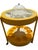 Iconic vintage 1960s Tiara Casa Space Age bar cart / serving trolley in a striking lemon yellow and white colorway....