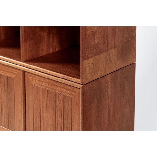 Danish Modern Modular Bookshelf Cabinet System in Teak Wood For Sale - Image 16 of 18