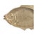 A charming, vintage brass tray. Features a heavy weight, cast fish in solid brass. Unmarked. Circa 1980.