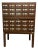 Vintage Worden 30-Drawer Library Card Catalog Cabinet on Stand Oak Dewey Decimal Storage For Sale