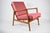 Scandinavian Armchair in Pink Fabric, 1960s For Sale - Image 10 of 10