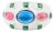 Art Deco Designer Dome Ring With Multicolor Stone- Size 6 For Sale