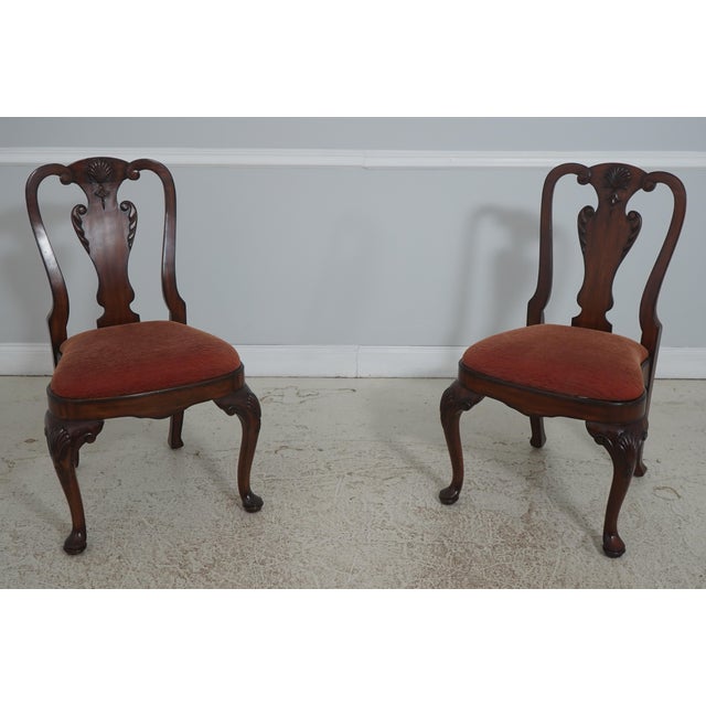 Set of 6 Maitland Smith Georgian-Style Mahogany Dining Chairs For Sale - Image 13 of 18
