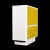 1970s Space Age Broyhill Chapter One Yellow and White Gentlemen's Chest Dresser For Sale - Image 5 of 15