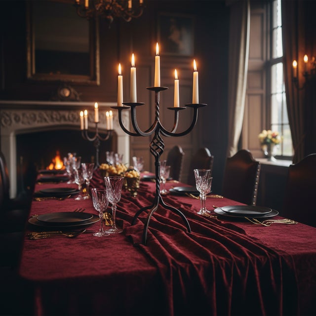 The Heart of the Gathering: The Grand 5-Arm Centerpiece ️ There are pieces of furniture, and then there are pieces that...