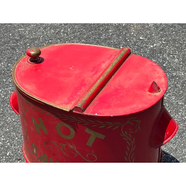 Early 20th Century 20th C. Hot Saveloys - Mid Century Original Paint on Metal Carnival / Street Food Dispenser For Sale - Image 5 of 12