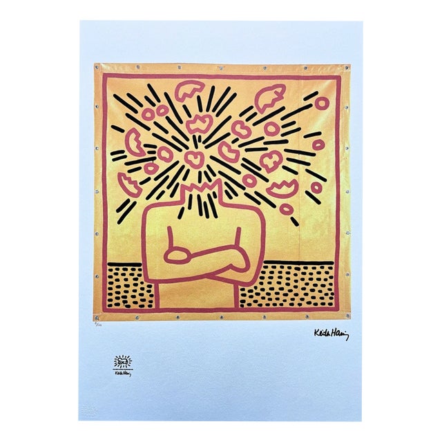 After Keith Haring, Exploding Head, Print For Sale