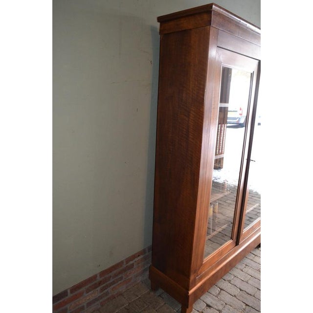 Antique Cherry Wood Bookcase For Sale - Image 8 of 11
