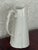 Godinger Godinger White Porcelain Fluted Pitcher With Scroll Handle For Sale - Image 4 of 10