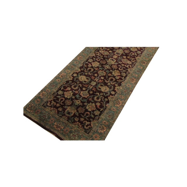 1990s Handwoven Indian Agra Runner Rug 3x12 For Sale In Dallas - Image 6 of 7