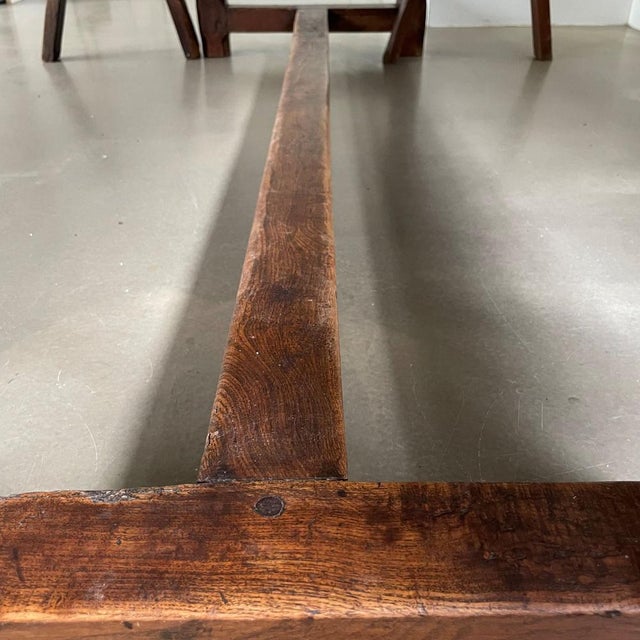Wood Antique Wooden Farmhouse Table, 1800s For Sale - Image 7 of 9