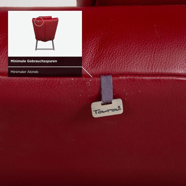 Jeremiah Lounger in Red Leather from Koinor For Sale - Image 13 of 18