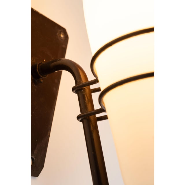 Large Outdoor Lamp in Metal and Opal Glass For Sale - Image 11 of 13