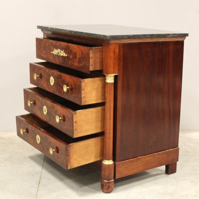 Empire Chest of Drawers, 19th Century For Sale - Image 5 of 13