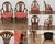 Elegant Pair of Carved Wood Georgian Revival Lyre-Back Armchairs A handsome pair of traditional carved wood armchairs...