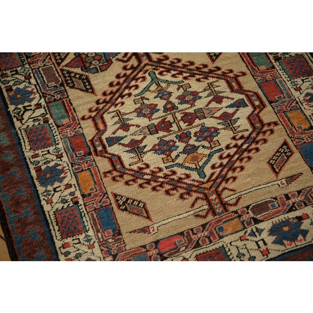 1930s Vintage Persian Serab Geometric Medallion Wool Rug Runner For Sale - Image 12 of 12