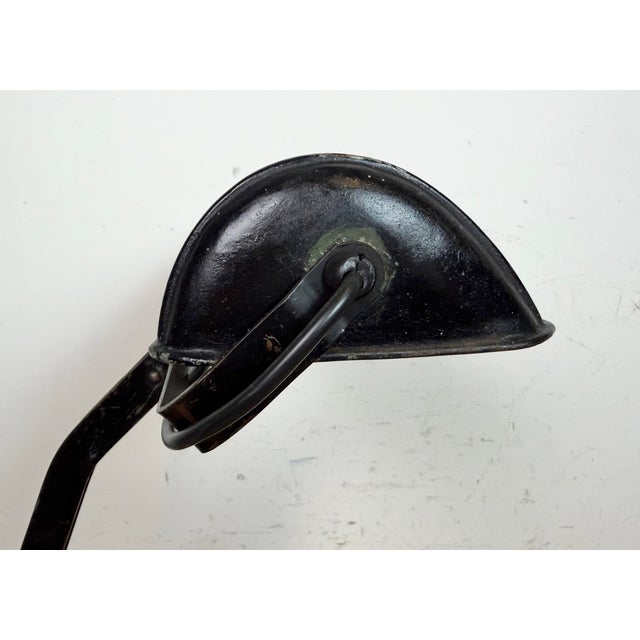 Vintage German Black Bank Lamp, 1930s For Sale - Image 12 of 17