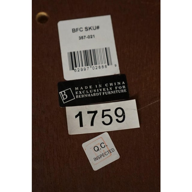 Bernhardt Furniture Grand Savannah Collection Contemporary Traditional 53" Bookmatched Walnut Coffee Table 357-021 For Sale - Image 10 of 10