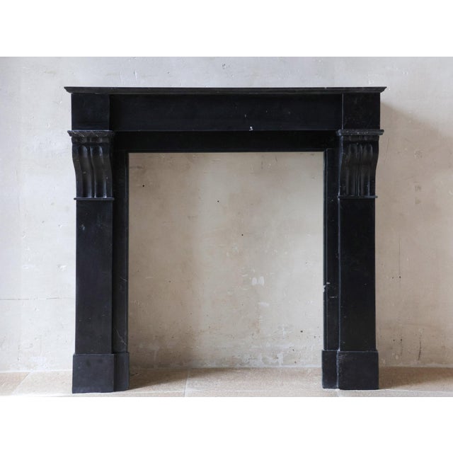 Antique Dutch Black Marble Mantel Piece, 1890s For Sale - Image 11 of 11