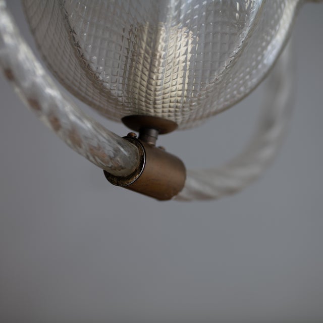 Vintage Pendant Light in Murano Glass from Barovier & Toso, 1940s For Sale - Image 4 of 14
