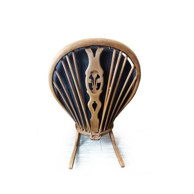 Mid-Century Modern Elm Wood Rocking Chair from Ercol, 1970s For Sale - Image 10 of 15