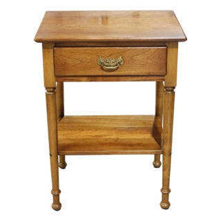 Leopold Stickley Colonial Style Nightstand - Cherry For Sale