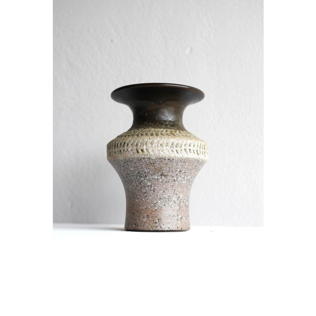 Mid-Century Scandinavian Modern Brutalist Art Pottery Vase by Thomas Hellström for Nittsjö, Sweden For Sale - Image 9 of 11