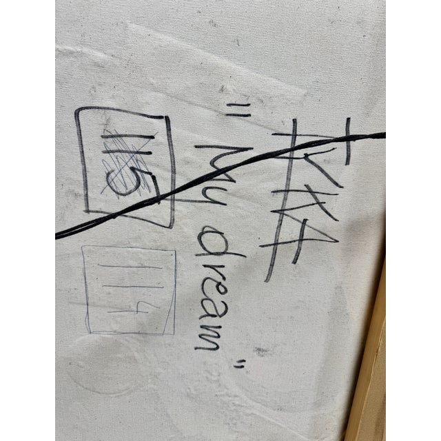 Large Contemporary Abstract Painting “My Dreams” Tyka 2000 For Sale - Image 11 of 11