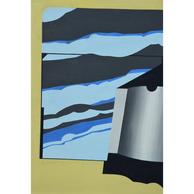 Otto Mindhoff, Experimental Station (1978), 1978, Acrylic on Hardboard For Sale - Image 4 of 13