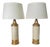 Sculptural Cream and Gold Ceramic Table Lamps by Bitossi for Bergboms, Italy, 1960s, Set of 2 For Sale