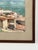 Beautiful mid-20th-century watercolor depicting a sunlit Mediterranean hillside village with terracotta rooftops clustered...