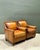Vintage Nailhead Trim Leather Armchairs - Pair For Sale In West Palm - Image 6 of 12
