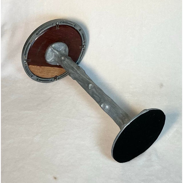 Arteriors Home 1970s Vintage Drink Table Solid Cast Aluminum Tree Trunk Design For Sale - Image 4 of 12