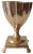 Vintage Indian Brass Footed Chalice For Sale