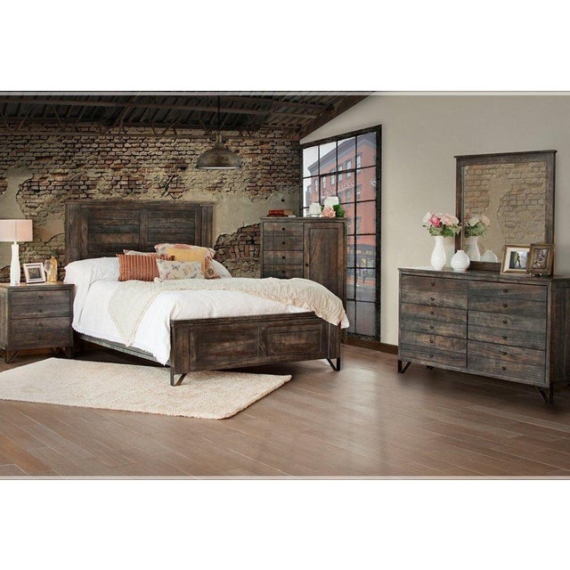 Rustic Sawyer Parota Wood 2 Drawer Nightstand 26'' For Sale - Image 3 of 5