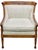 Vintage Traditional American Style Stanton Furniture Mahogany & Textured Slub Upholstery Club Chair For Sale - Image 11 of 12