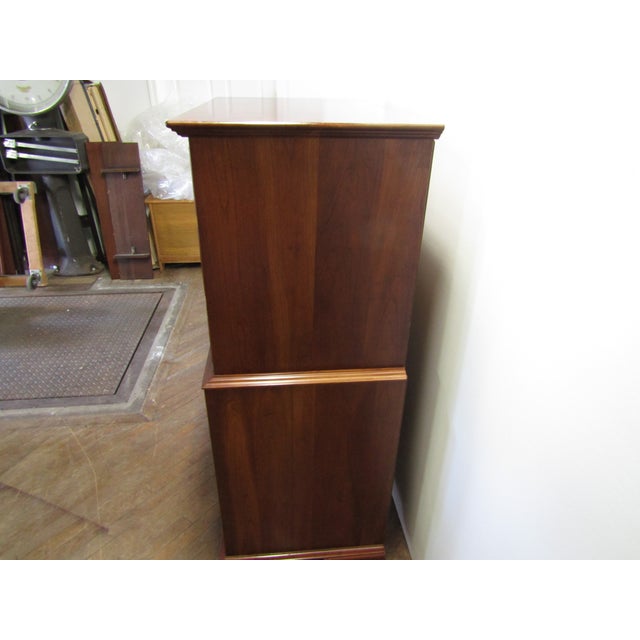 Traditional Stickley Solid Cherry Chest of Drawers For Sale - Image 3 of 13