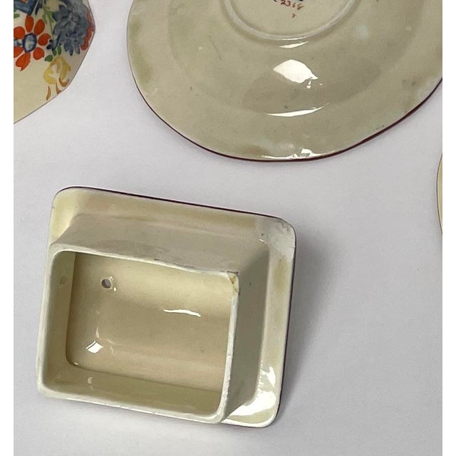 1880s Antique Mason’s English Ironstone “Jardiniere” Teapot, Cups and Saucers - Set of 7 - For Sale - Image 12 of 12
