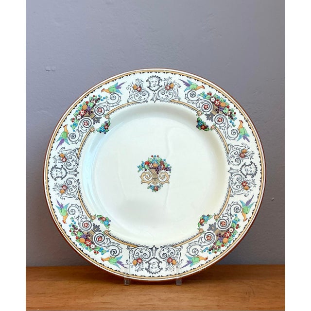 Staffordshire Vintage English Staffordshire “Renaissance” China - Set of 5 For Sale - Image 4 of 12