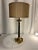 Black Contemporary Hollywood Regency Palm Tree Table Lamp With Shade For Sale - Image 8 of 10