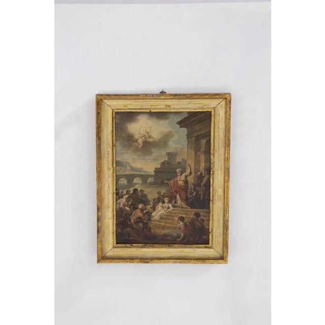 Black Preaching of St. Peter, 1890s, Oil on Canvas, Framed For Sale - Image 8 of 8