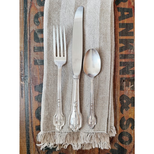 Vintage Silver Plated Flatware Service for 6 From the Fontainebleau Hotel Miami Beach - 18pcs For Sale In New York - Image 6 of 7