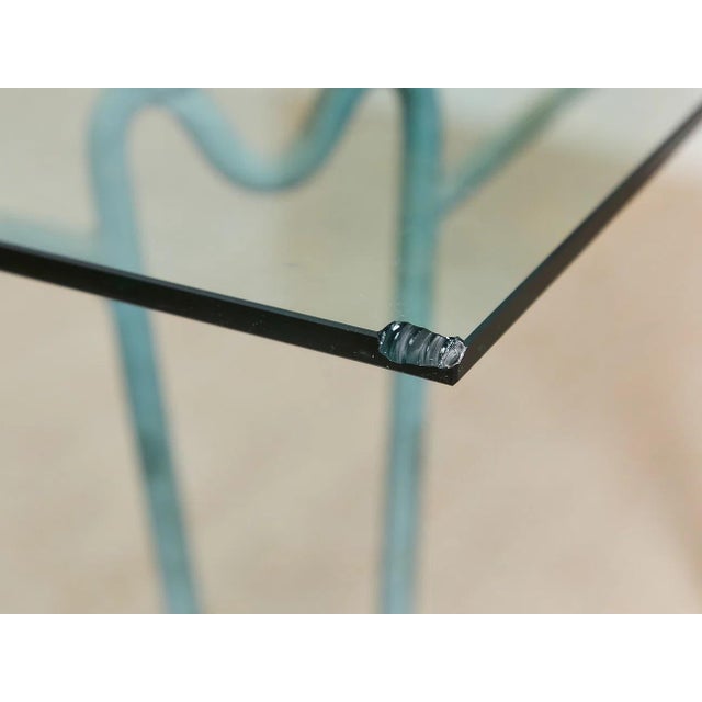 Tiffany Blue Mid Century Patio Table For Sale - Image 8 of 8