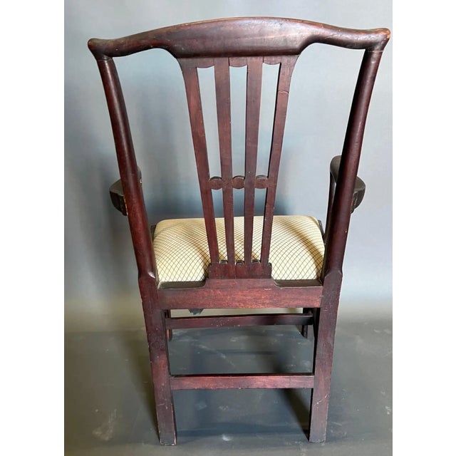 18th Century British Mahogany Armchair For Sale In Richmond - Image 6 of 8