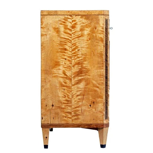 Swedish Biedermeier Inlaid Birch Chest of Drawers For Sale - Image 5 of 9
