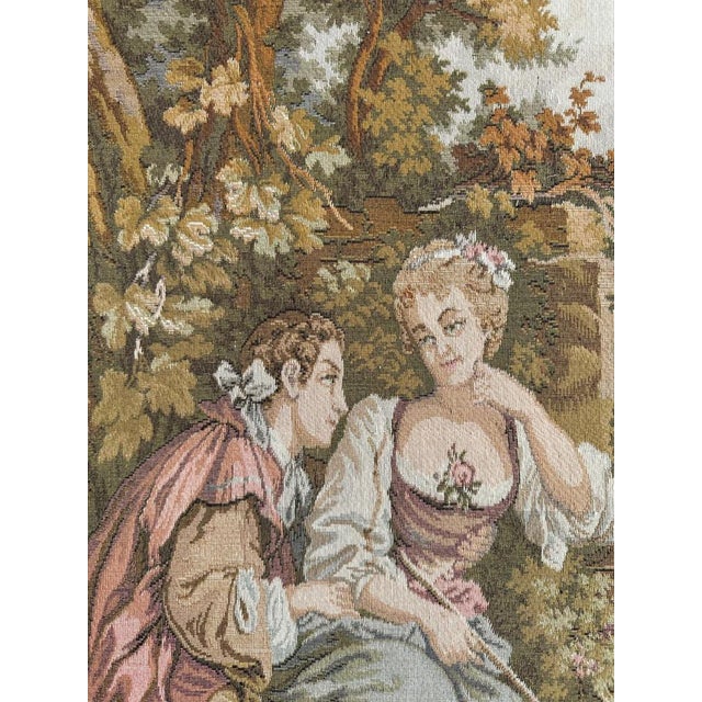Textile French Aubusson Style Jacquard Tapestry, 1950s For Sale - Image 7 of 18